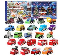Calendrier de L'avent Voiture Enfant, Calendrier Avent Voiture 2026 | Calendrier de L'avent Cars avec 24 Jouets Car, Calendrier de Lavent Enfant Garçon Bebe 2 3 4 5 6 7 8 9 Ans