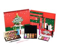 Calendrier De Maquillage De L'Avent - Boîte De Compte À Rebours Beauté De 12 Jours, Coffret Cadeau Cosmétique, Collection De Maquillage Pour Soins De La Peau, Friandises Des Fêtes | Calendrier De Ma