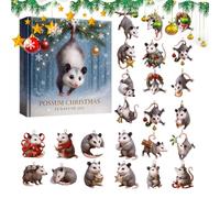Calendrier De Noël 2025,Ornement D'Arbre De Noël En Acrylique Plat 2D | Calendrier De L'Avent Pour Enfant,Pour Hommes Femmes Filles Jeunes Adolescents Épouse Mari Fils Fille