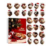 Calendrier de Noël 2026 2D de l'Avent 24 jours en forme de gland | Décoration de compte à rebours 24 jours de Noël pour enfants, filles, garçons, femmes, adultes, arbre mural, fenêtre