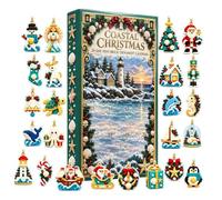 Calendrier de Noël compte à rebours Pendentif Acrylique 2D Animal | Ornements Briques Pour Calendriers De Décompte Pour les amateurs DIY cheminée mur fenêtre sapin