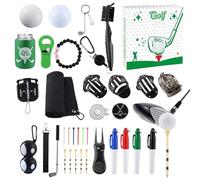 Calendrier de Noël de golf - 34 cm - Kit de l'Avent en papier et silicone - Compte à rebours de 24 jours pour les amateurs de golf, un cadeau pour mari, père, fils, petit ami, partenaire