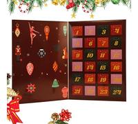 Calendrier de Noël, papier 21,5 x 30,5 cm, compte à rebours de Noël avec boîtes à rabat de 24 jours, remplissage de bonbons, sacs de Noël, décoration d'intérieur