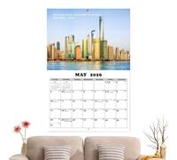 Calendrier de paysages décoratifs, planificateur , paysages 2026 | Calendrier 2026 sur 12 mois Paysages du Monde Décoration Murale Nature pour Maison et Bureau