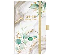 Calendrier de poche 2026-2029 - Agenda mensuel sur 3 ans, juillet 2026 à juin 2029, 16,3 x 9,7 cm, calendrier de poche 2026-2029 pour sac à main, planificateur mensuel de petite taille