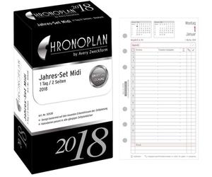 Calendrier de substitution "Coffret annuel avec planificateur quotidien" - Midi, 1 jour / 2 pages