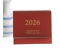 Calendrier de table 2025-2026, juillet 2025 à décembre 2026, 12 mois, organiseur décoratif pour planification de dates, utilisation quotidienne, étudiant, enseignant, manager, bureau, école, dortoir