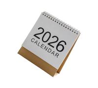 Calendrier debout 2026, planificateur mensuel de bureau à reliure à double fil pour fournitures scolaires et de bureau à domicile