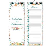 Calendrier des Anniversaires,Calendrier Perpétuel Anniversaire-Calendrier pour Enfant,Bureau, Famille (Light green)