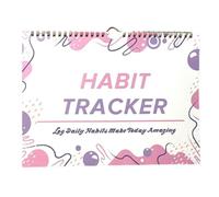 Calendrier des habitudes à spirales - Journal non daté | Planificateur de suivi des habitudes non daté avec diagramme d'objectifs pour la santé, le fitness et les finances Journal
