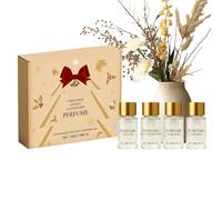 Calendrier Des Parfums De L'Avent - Coffret De Noël 4 Pièces 2025, Parfum Longue Durée Pour Femme, Mini Parfums Pour Un Usage Quotidien | Parfait Pour Les Filles, Les Adultes, Less Voyages