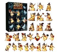 Calendrier d'Halloween 2D acrylique 24 jours 2026 fantôme mignon