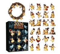 Calendrier Du Décompte Halloween Acrylique 2D 24 Jours 2026 Déco Chambre
