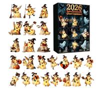 Calendrier Du Décompte Halloween Acrylique 2D 24 Jours 2026 Déco Chambre