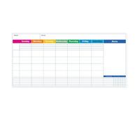 Calendrier effaçable - Calendrier mensuel - Tableau blanc mural - Réutilisable - 43,2 x 88,9 cm - Organiseur effaçable à sec pour planification mensuelle - Parfait pour le bureau, la maison ou la