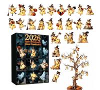 Calendrier Halloween Acrylique 2D 24 Jours 2026 Fantôme Mignon