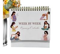 Calendrier hebdomadaire de grossesse - Journal de souvenirs avec couverture rigide, suivi hebdomadaire de grossesse pour les femmes enceintes, agenda pour la maison, la chambre, le bureau, le bureau