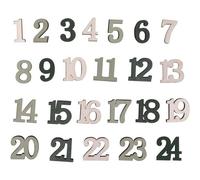 Calendrier L'avent,Chiffres1-24,Fsc 100% - Eucalyptus