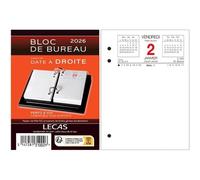 Calendrier Lecas Bloc Date A Droite 8,5x11,5 1 Jour Par Page 2026