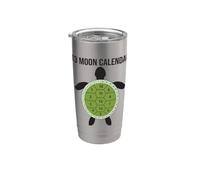 Calendrier lunaire 13 Lune Tortue Nature Design Coquillage Gobelet isotherme en acier inoxydable double paroi