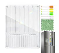 Calendrier Magnétique Acrylique pour Réfrigérateur Tableau Blanc Planning | Calendrier Frigo Transparent Maison Cuisine Bureau Réunions Familiales Liste De