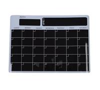 Calendrier Magnétique Effaçable Frigo, Tableau Blanc Mensuel Réutilisable PET, Base Noire, A3 - Effaçable à Sec, Forte Adhérence, Organisation Familiale Simplifiée