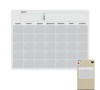 Calendrier magnétique, planificateur mensuel et hebdomadaire A3 réinscriptible - Calendrier magnétique effaçable à sec - 41,9 x 30 cm - Tableau blanc réutilisable pour réfrigérateur