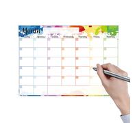 Calendrier magnétique pour réfrigérateur - Calendrier en tableau blanc pour réfrigérateur - Tableau blanc effaçable 2025 - Planificateur d'horaire mensuel