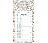 Calendrier mensuel Exacompta Mini Labo 2026 16 x 33 cm Modèle aléatoire Multicolore G