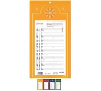 Calendrier Mensuel Long sur plaque 20 x 38 cm 2027 Coloris Aléatoire