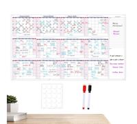 Calendrier Mural 12 Mois Effaçable À Sec Réutilisable Semainier | Organisation Et Planification Grand Calendrier Mural Pour Adultes Maison Bureau École mploi Du Temps RDV Académiques
