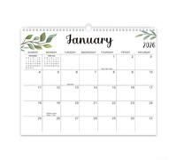 Calendrier mural 18 mois 2026-2027 pour planificateur mensuel A4 année académique Papier épais pour salle d'étude