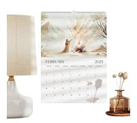 Calendrier mural 2025 avec histoires de la Bible chrétienne - Calendrier mural 2025 avec histoires de la Bible - 12 mois - Calendrier mensuel en papier pour suivre avec précision les dates