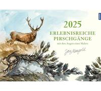 Calendrier mural 2025 - Des saisies expérientielles avec les yeux d'un peintre : de Jörg Mangold - Scènes de chasse du quotidien de chasse tout au long de l'année
