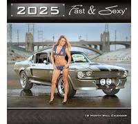 Calendrier mural 2025 Fast & Sexy Car Girl 30,5 x 30,5 cm (version PG)