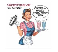 Calendrier mural 2026 - Agenda amusant - Style rétro à suspendre - Carnet de notes - Décoration pour la maison, la chambre à coucher, le bureau, les femmes et les hommes