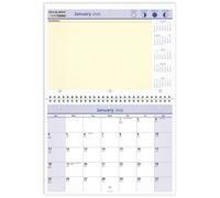 Calendrier mural 2026, format mensuel, 28 x 20 cm, QuickNotes