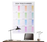 Calendrier Mural 2026 - Planificateur de Date de 12 Mois | Organiseur Hebdomadaire Mensuel Avec Assez De Place Pour Les Notes, Rendez-vous Et Horaires | À La Maison, Au Bureau, À L'École Et Pour Un