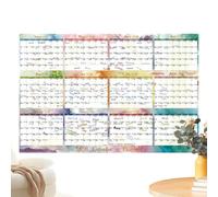 Calendrier mural 2026 | Planificateur effaçable à sec | Grand calendrier mural annuel de 12 mois | Janvier à décembre 2026 pour la maison, le salon, l'école, la salle de classe, les femmes au foyer