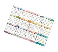 Calendrier mural 2026 - Tableau de planification annuel, tableau de calendrier mural extra large, finition sans taches | Solution de gestion Tableaux de date gras pour professionnels