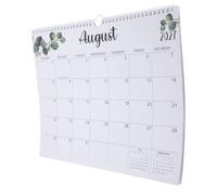 Calendrier Mural 2027-2028 Reliure Double Fil et Crochet | Papier et Métal, Vue Mensuelle Claire, pour Rendez-listes, Usage Bureau Maison