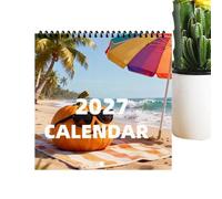 Calendrier Mural 2027 De 12 Mois Planificateur mensuel décoratif avec