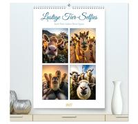 Calendrier mural 2027, format A2, avec des photos amusantes d'animaux