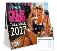 Calendrier mural 2027 Only Grans - Cadeau de Père Noël secret | Cadeau de Père Noël secret pour homme avec images de Grans Joke Calendrier Cadeau de Noël Cadeau de Noël