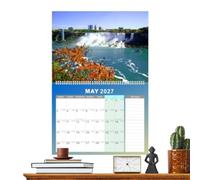 Calendrier mural 2027 | Planificateur paysager de 12 mois