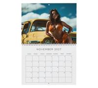 Calendrier mural 2027 - Planificateur Pickup truck girl janvier décembre p | Accessoire organisation, calendrier mural 2027 planificateur pickup truck girl janvier décembre pratique stable universel ho