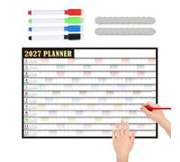 Calendrier Mural 2027 Planificateur Planning Effaçable 12 Mois avec