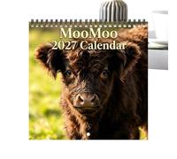 Calendrier Mural 2027 Planning Annuel à sur le Thème des Vaches