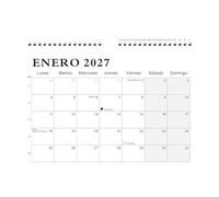 Calendrier mural à double 18 mois mensuel | Planificateur de janvier 2027 à juin 2028 pour entreprise, bureau, école, salon, étude, salle de t bibliothèque
