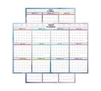 Calendrier mural annuel 12 mois vertical/horizontal organisateur de | Calendrier annuel 2027 double face effaçable à sec pour appartement, dortoir, travail, gym, université, salle de classe